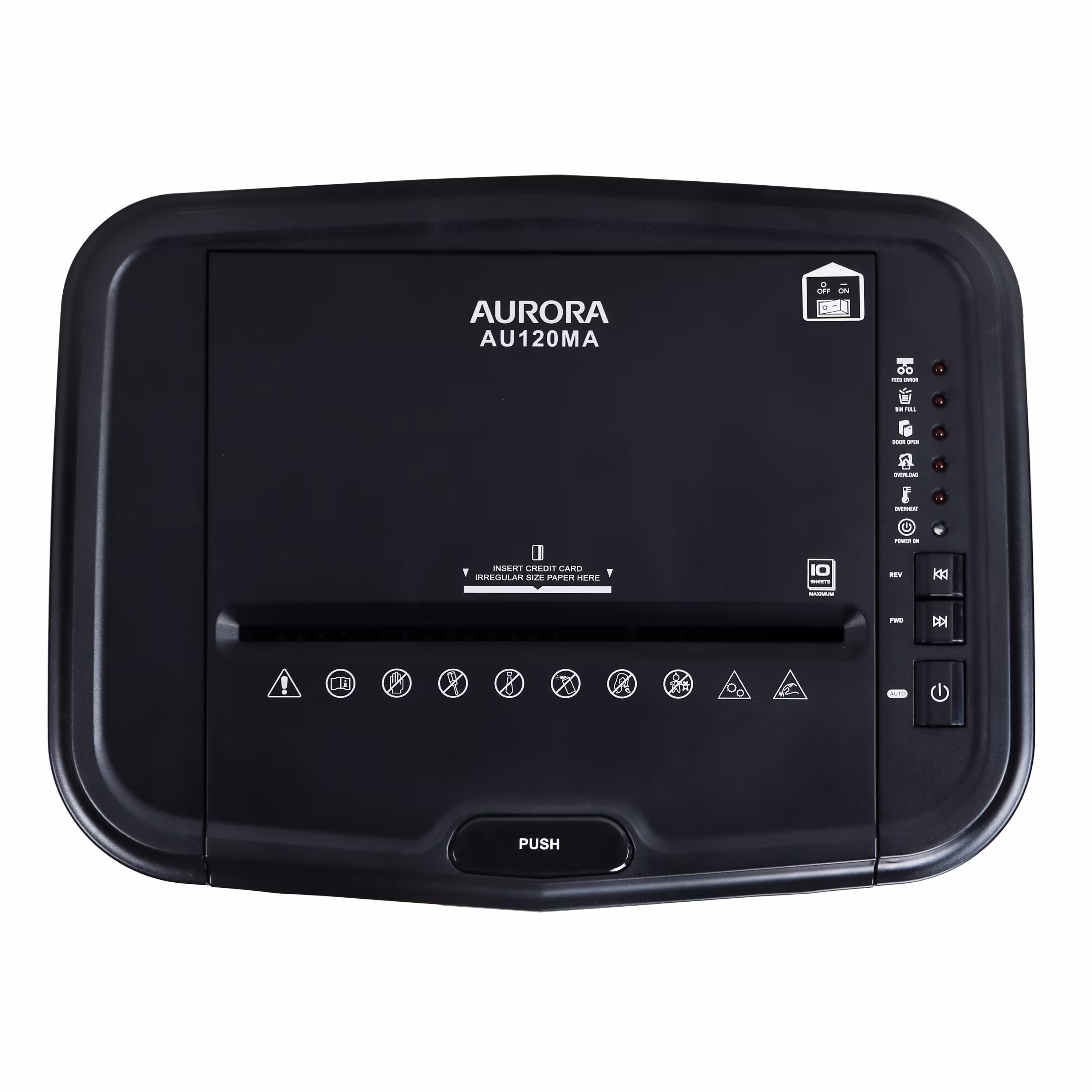 Aurora AU120MA 120-Sheet Auto Feed Micro-Cut Paper Shredder