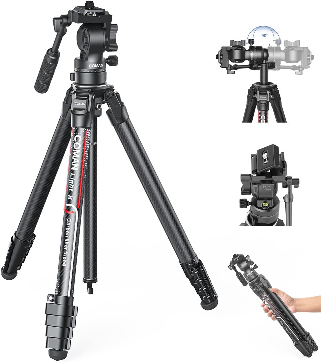 Coman Video Tripod