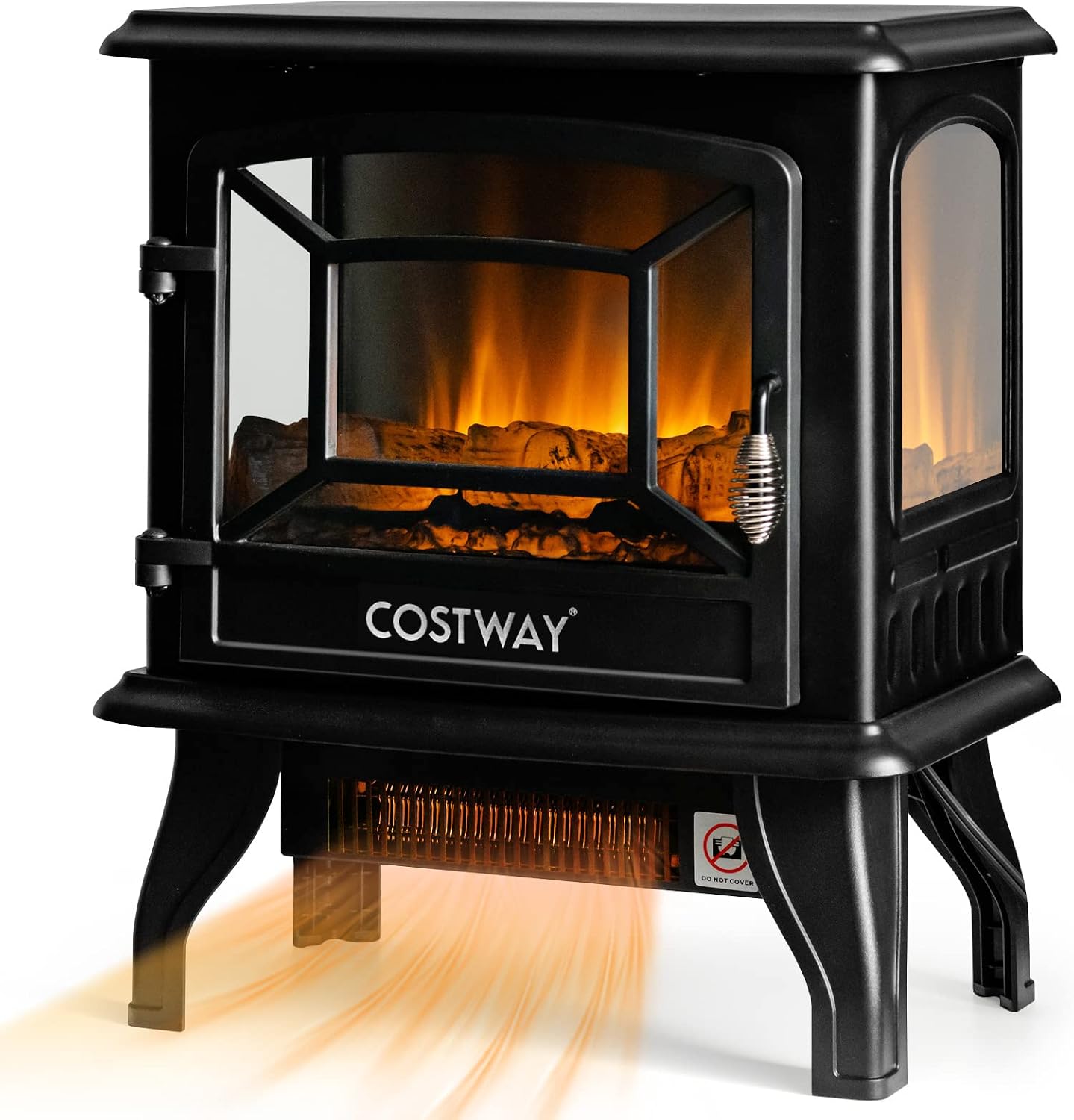 Costway Freestanding Electric Fireplace Heater