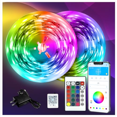 DAYBETTER LED Strip Lights 130ft (Color Changing for Bedroom and Indoor Use)