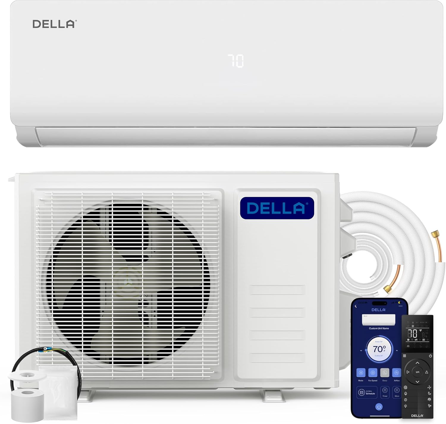 DELLA Vario Series 12000 BTU Mini Split Air Conditioner