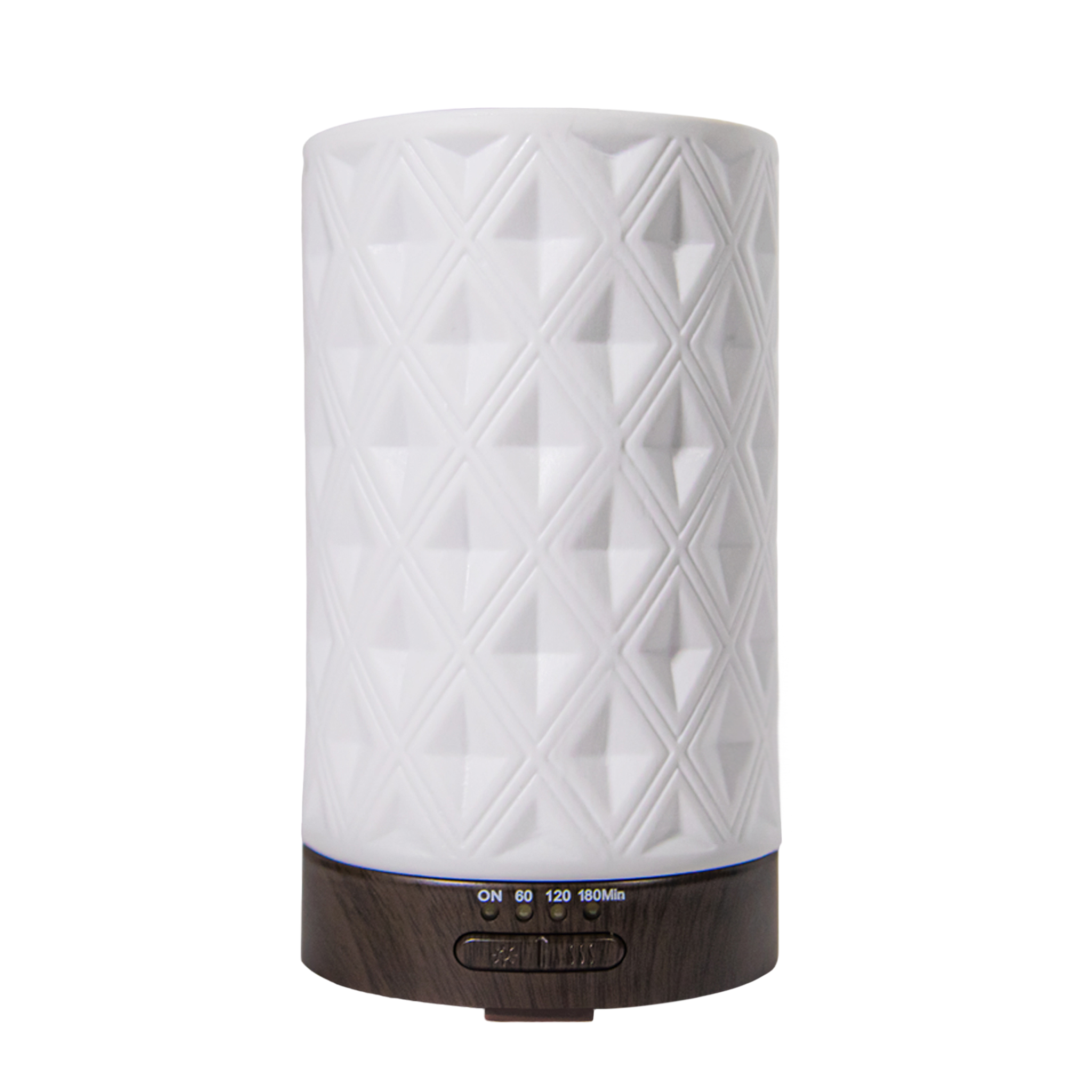 Earnest Living Essential Oil Diffuser White Ceramic Diffuser 100 ml Timers Night