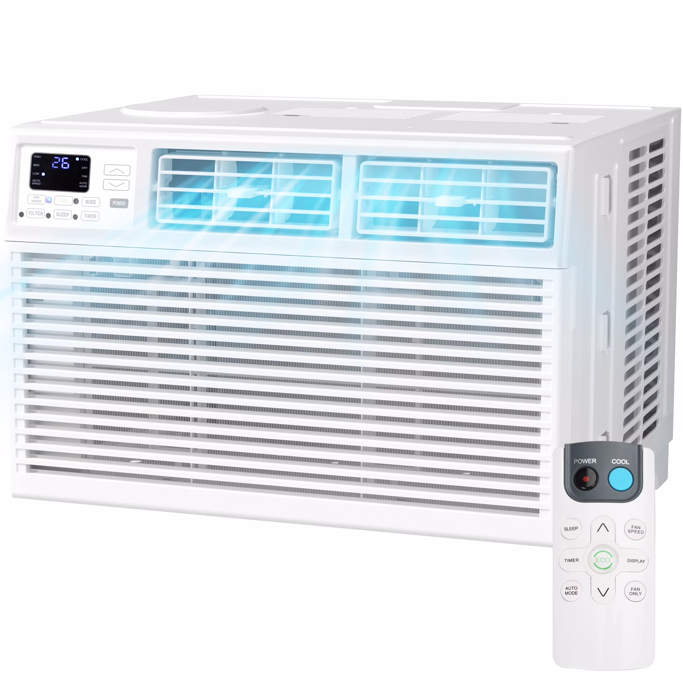 Electactic Window Air Conditioner, 8000 BTU Window AC Unit, Cool Rooms up to 350