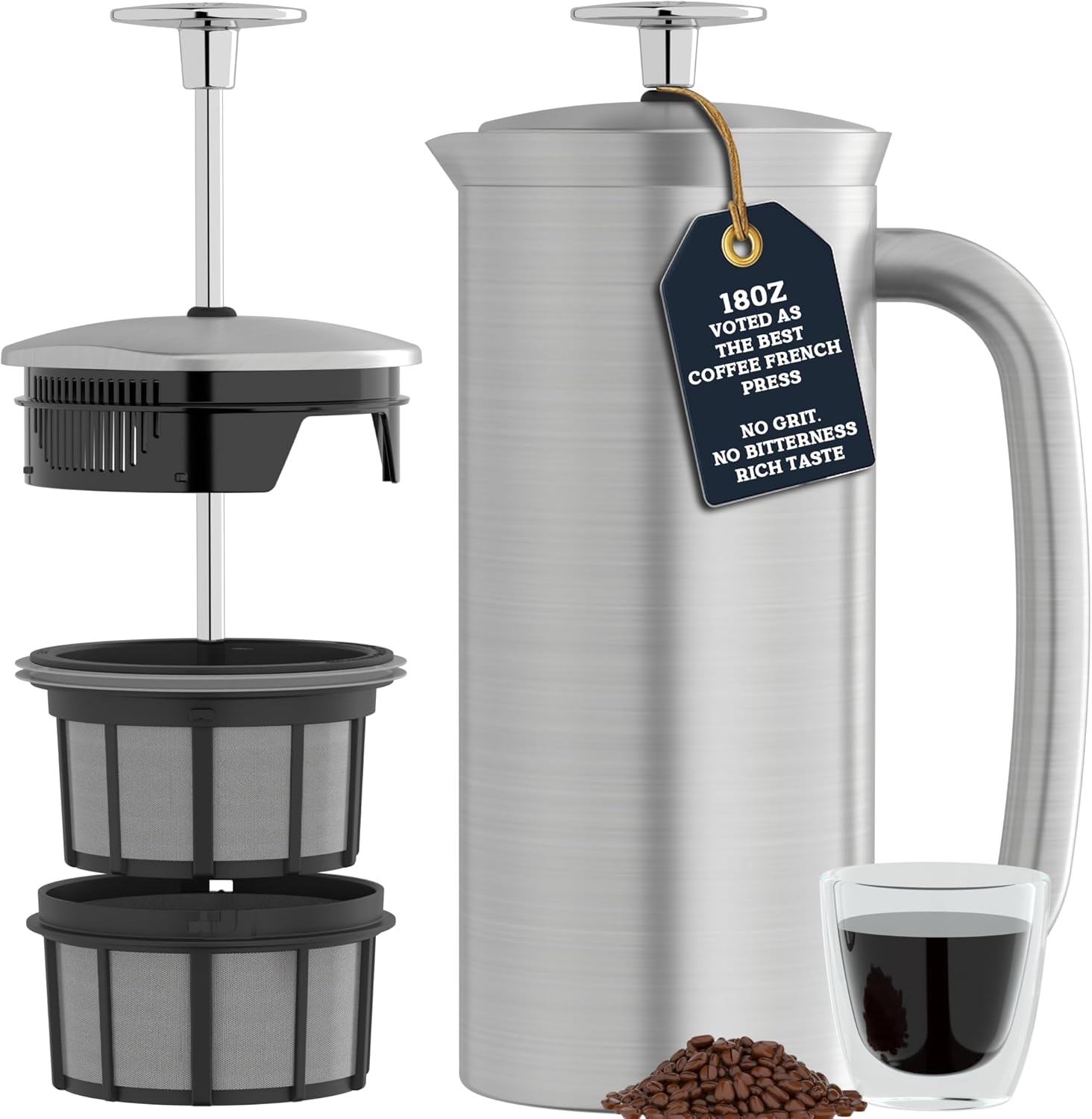 Espro P7 Double-Walled Stainless Steel French Press (32 oz)