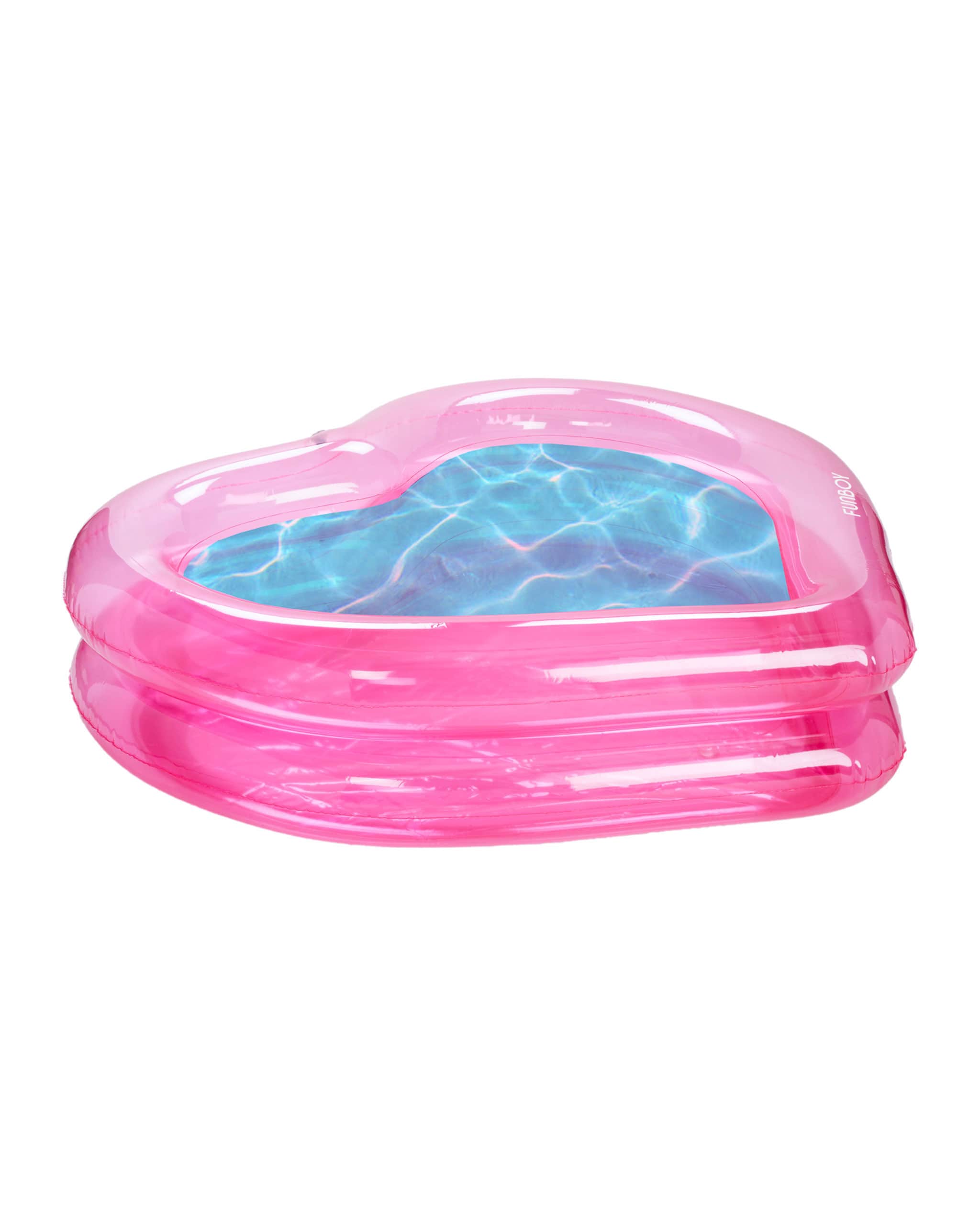 Funboy Clear Pink Heart Inflatable Pool