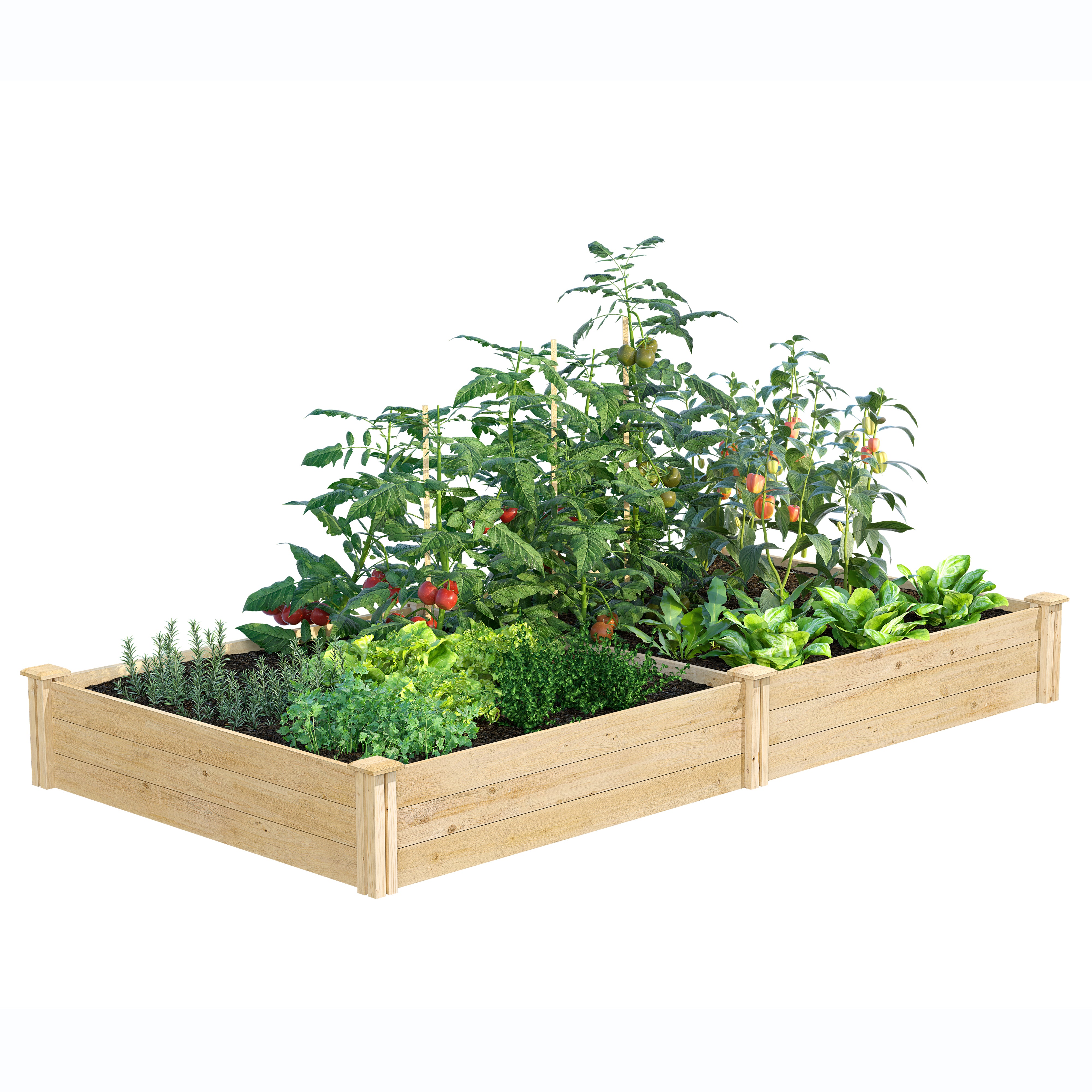 Greenes Fence Premium Cedar Raised Garden Bed 4x8x10.5 RC6T21B