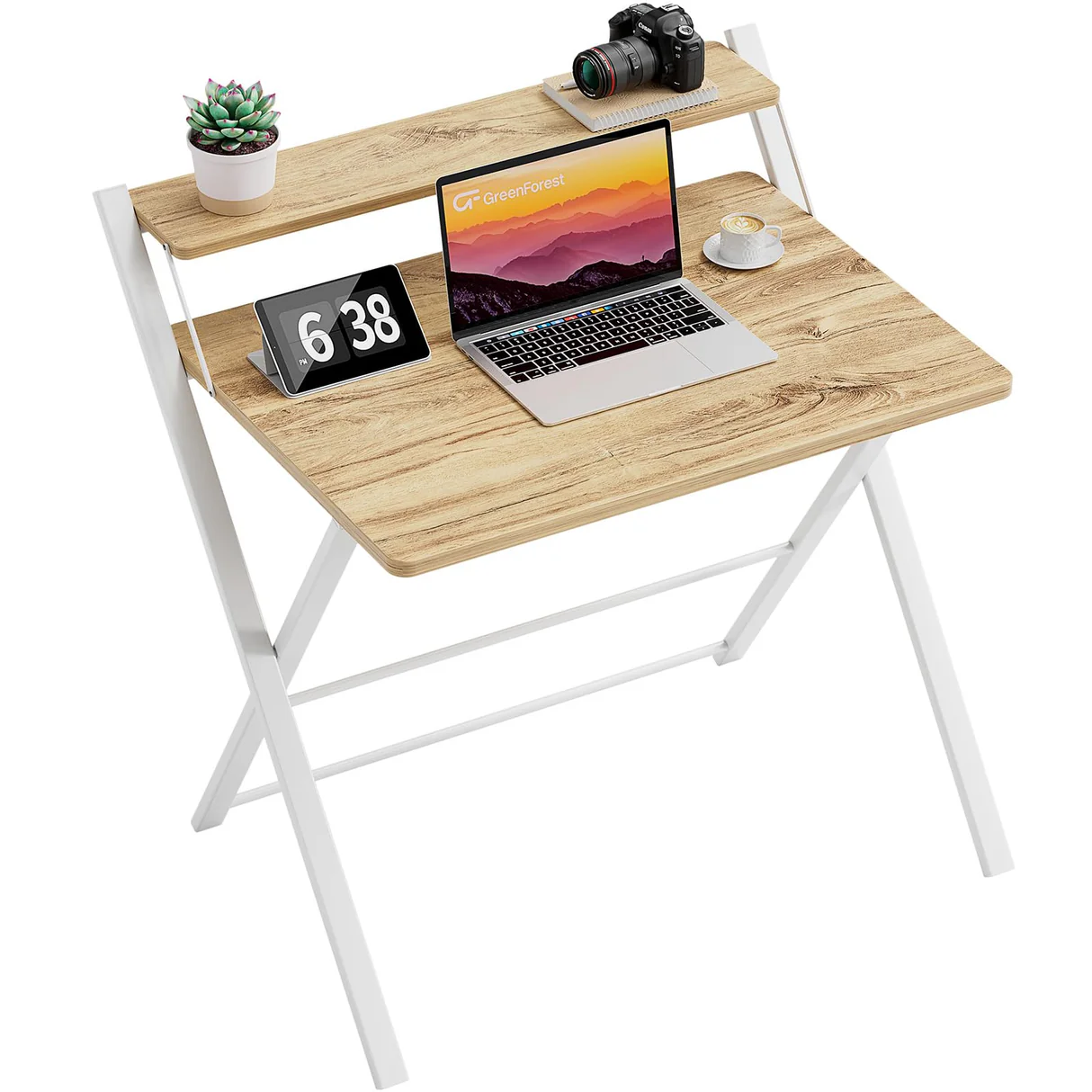 GreenForest No-Assembly Folding Desk