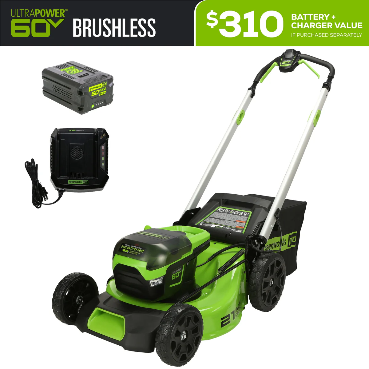 Greenworks 60V 21-Inch Push Mower