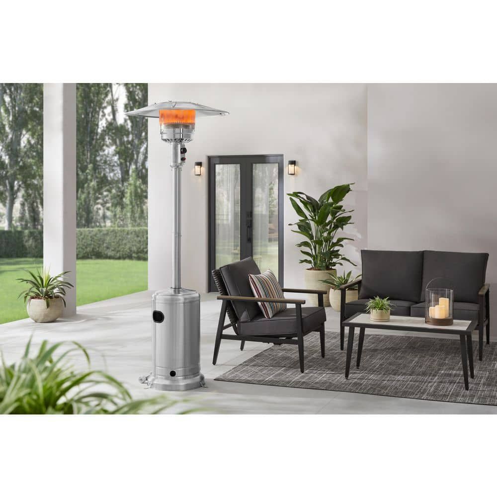 Hampton Bay 48,000 BTU Stainless Steel Patio Heater