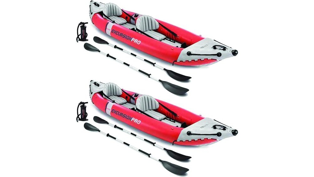 INTEX 68309EP Excursion Pro K2 Inflatable Kayak Set