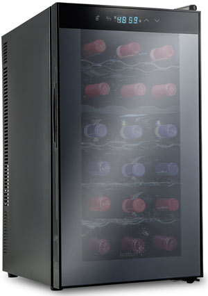 Ivation 18-Bottle Thermoelectric Dual Zone Wine Cooler
