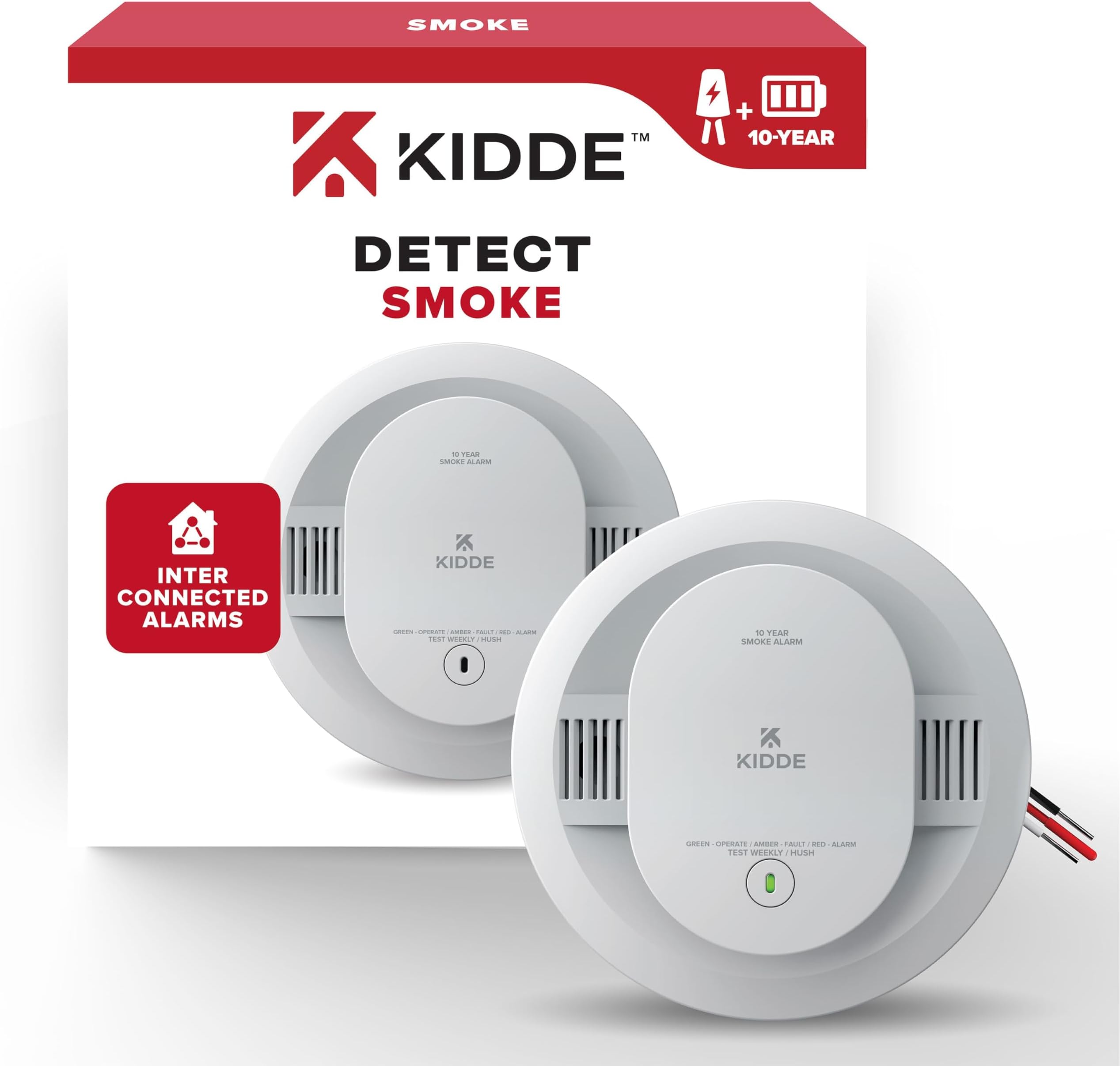 Kidde Hardwired Smart Smoke and Carbon Monoxide Detector