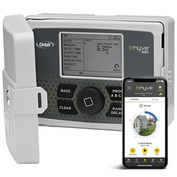 Orbit B-hyve Indoor Smart Sprinkler Controller - 8-Zone - WiFi Irrigation Contro