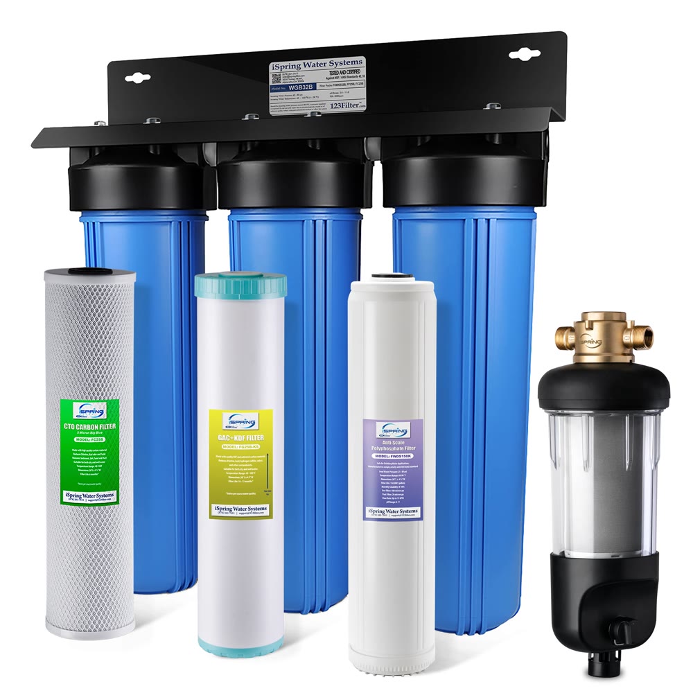 Pentek 3-Stage Whole House Sediment and Carbon Block System