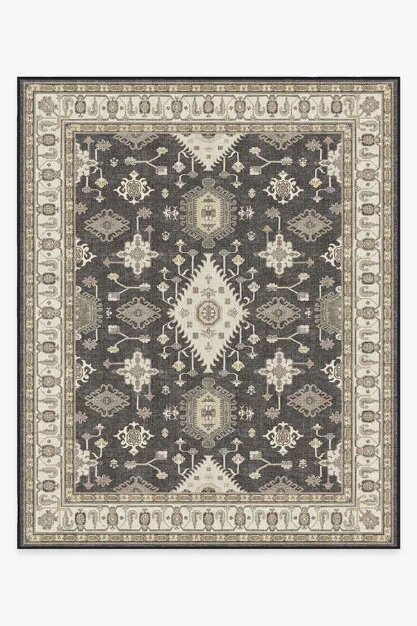 Ruggable Outdoor Ranier Dark Wood Rug (8' x 10' Rug + Pad System)