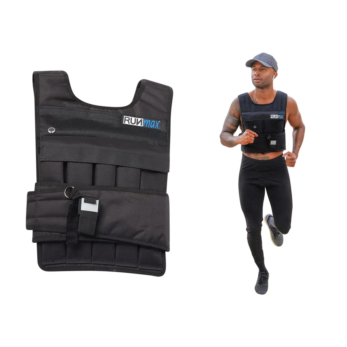 RUNmax Pro 40lb Weighted Vest