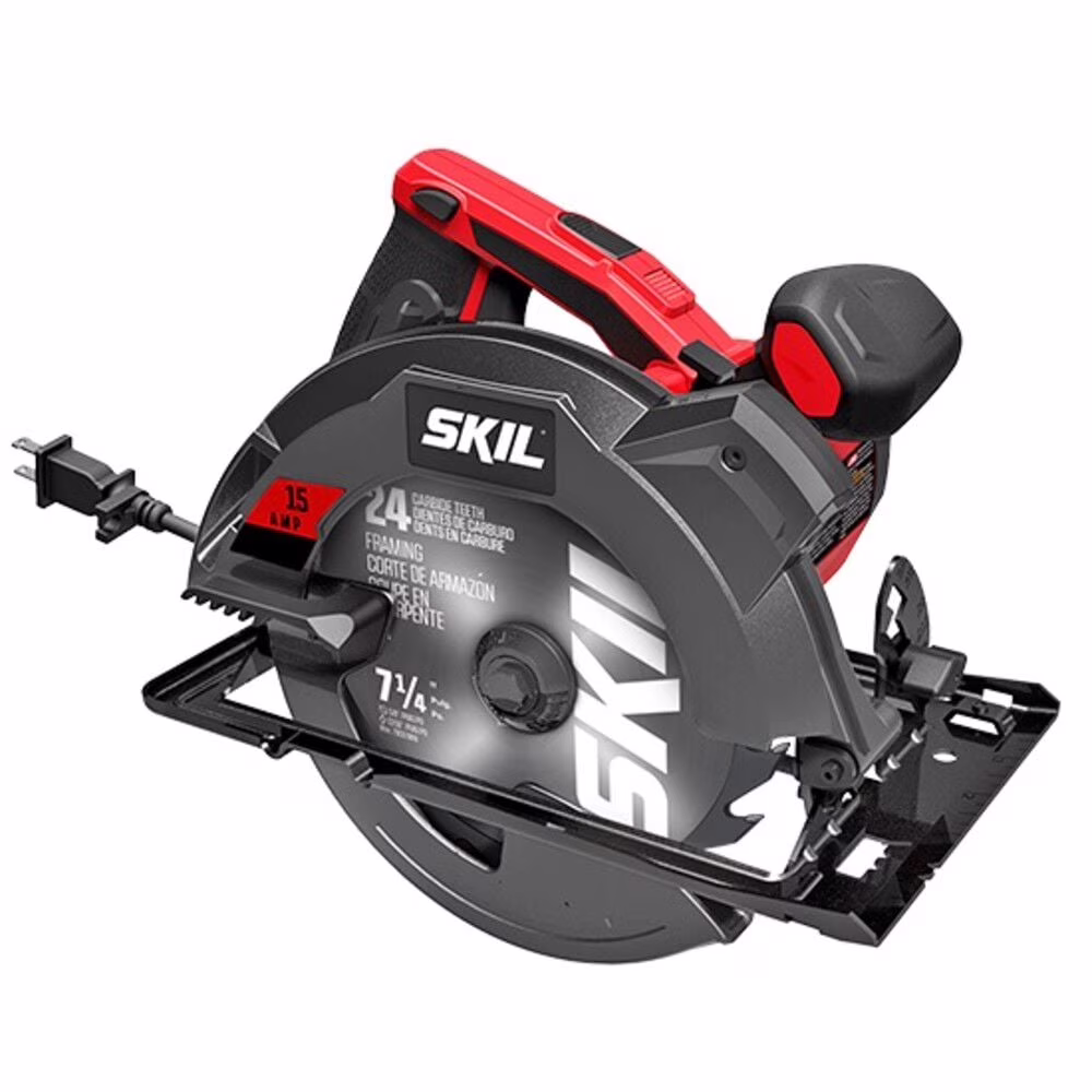 SKIL 15 Amp 7-1/4 Inch Circular Saw with Single Beam Laser Guide - 5280-01