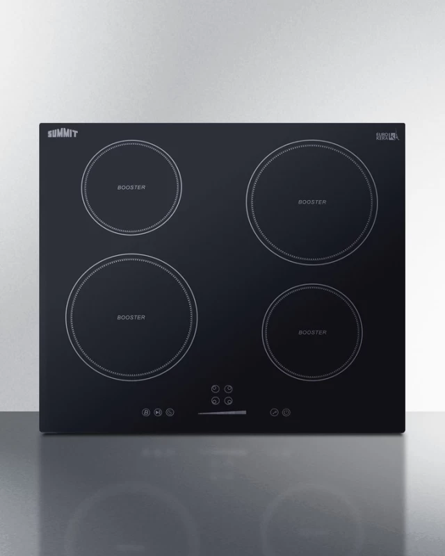 Summit Appliance SINC4B241B 24" 4-Zone Induction Cooktop