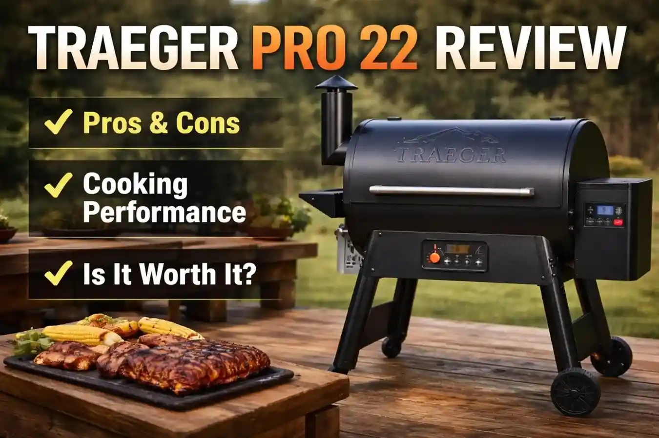 Traeger Pro 22 Wood Pellet Grill & Smoker