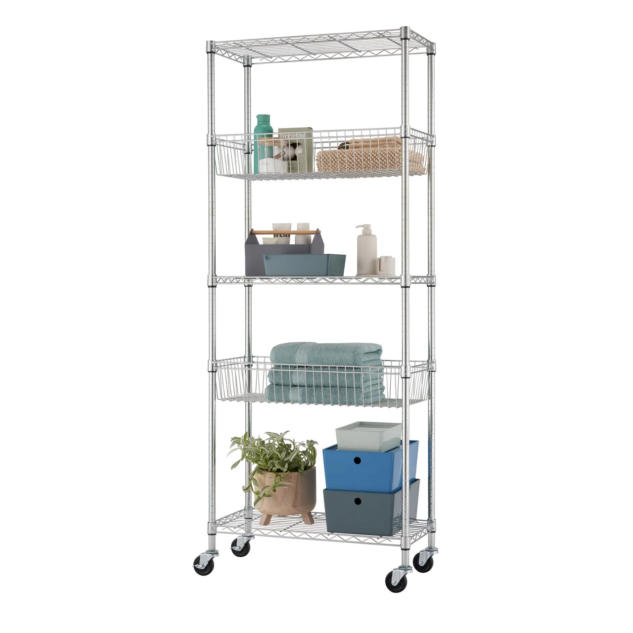 Trinity 5-Tier Adjustable Wire Shelving