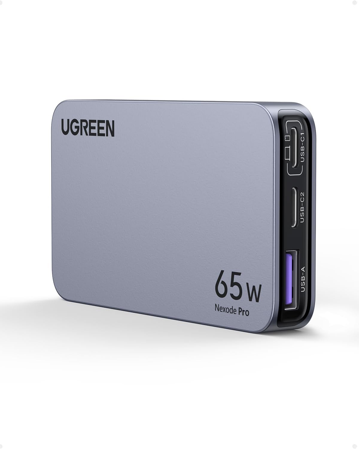 UGREEN Nexode 65W GaN USB C Wall Charger, 4-Port Fast Type-C Charger Compatible