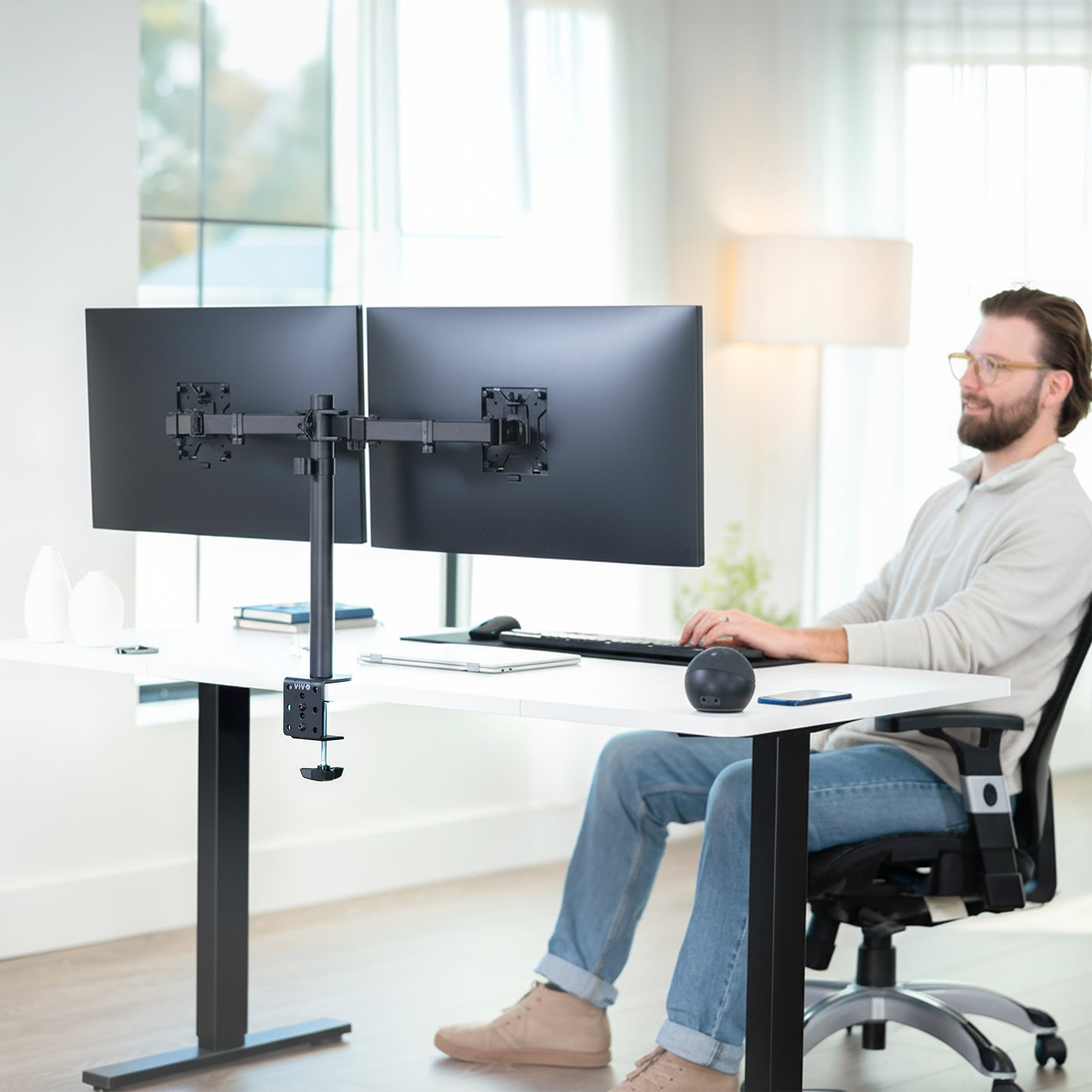 VIVO Dual Monitor Desk Mount (STAND-V002)
