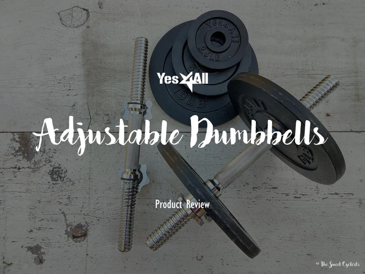 Yes4All Cast Iron Adjustable Dumbbell Set