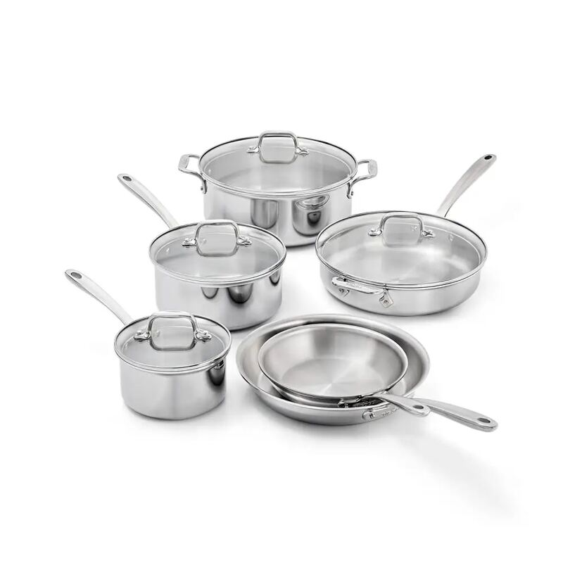 All-Clad D3 Stainless Steel Everyday 10-Piece Cookware Set