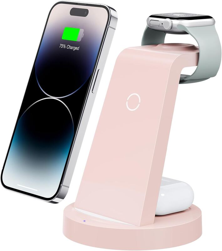Anlmz 3 in 1 Charging Station for iPhone, Wireless Charger for iPhone 17 16e 16