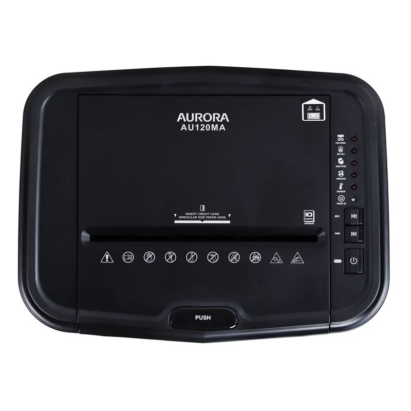 Aurora AU120MA 120-Sheet Auto Feed Micro-Cut Paper Shredder