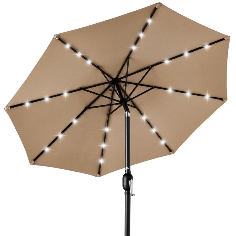 Best Choice Products 10ft Solar LED Lighted Patio Umbrella
