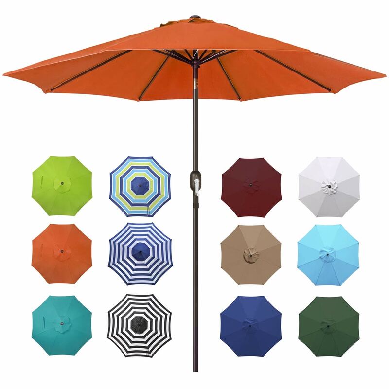 Blissun 9' Outdoor Aluminum Patio Umbrella