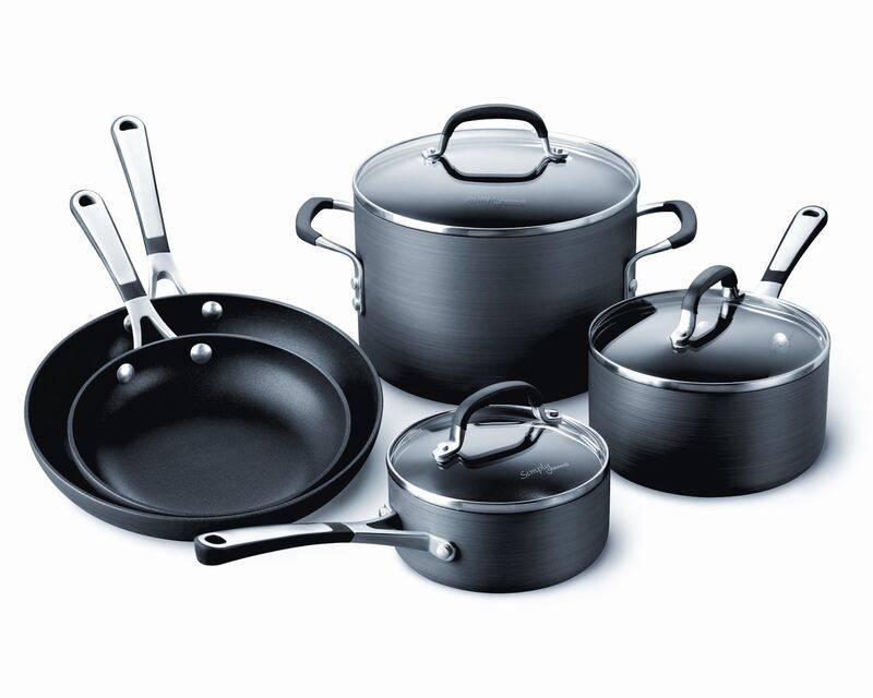 Calphalon Premier Space Saving Hard-Anodized Nonstick 9-Piece Cookware Set