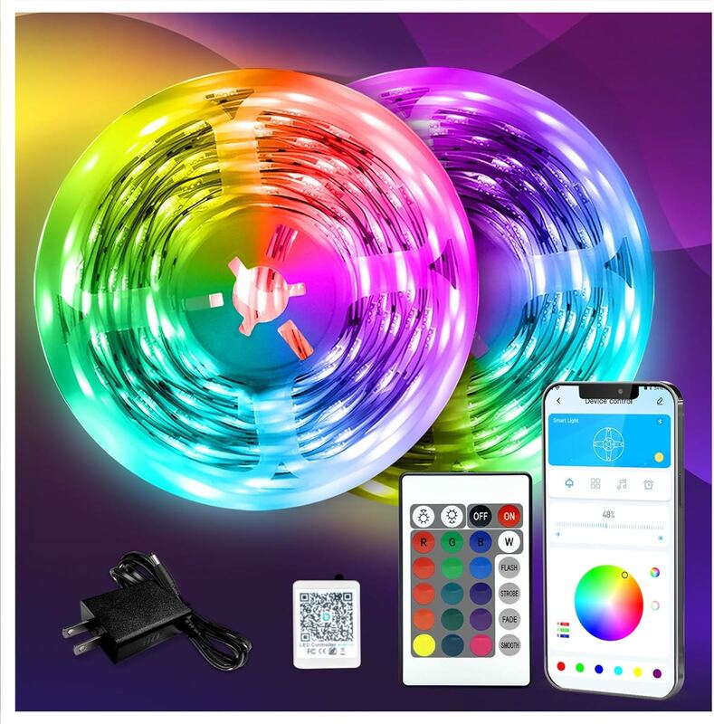 DAYBETTER LED Strip Lights 130ft (Color Changing for Bedroom and Indoor Use)
