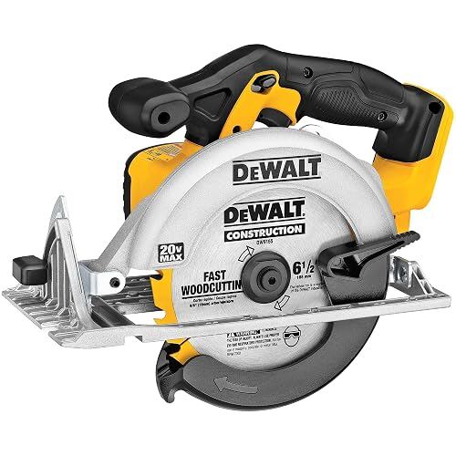 DEWALT 20V MAX Circular Saw, Cordless Sidewinder Style Portable, 6-1/2-Inch Blad