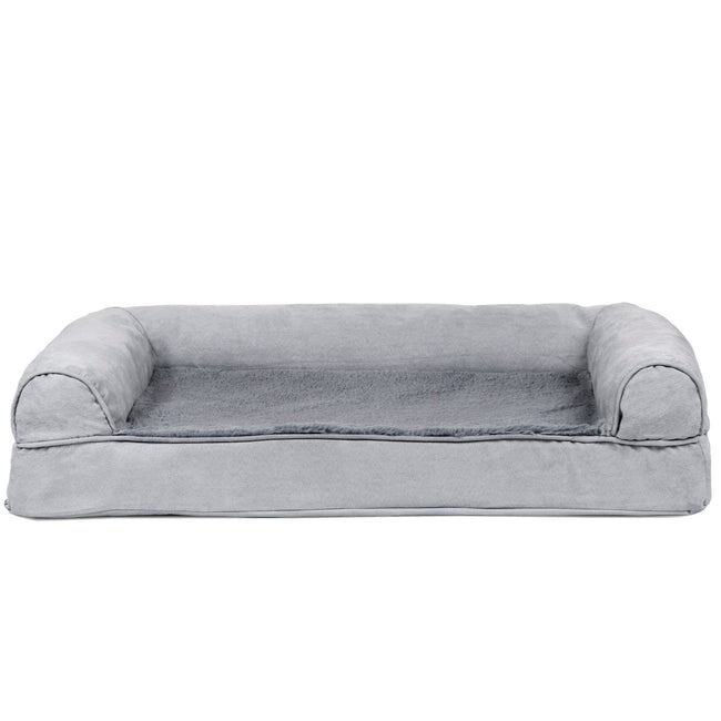 Furhaven Plush & Suede Orthopedic Sofa Dog Bed