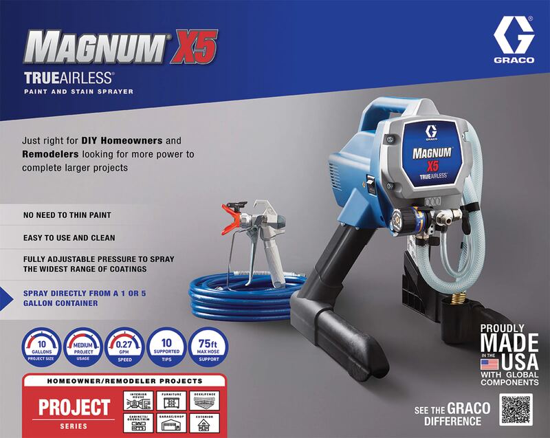 Graco Magnum X5 Electric TrueAirless Paint Sprayer