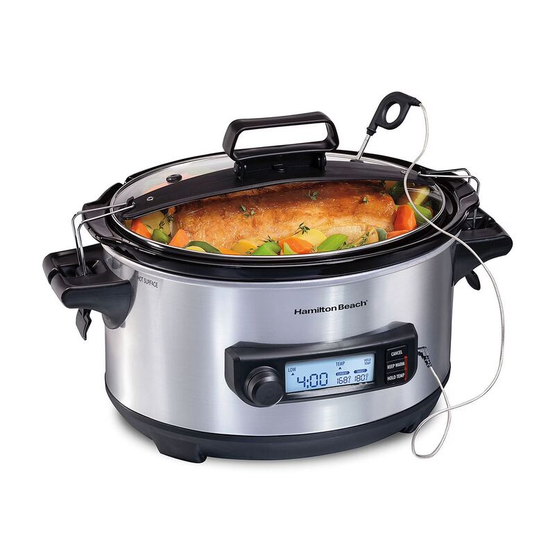 Hamilton Beach Temp Tracker 6 Quart Slow Cooker