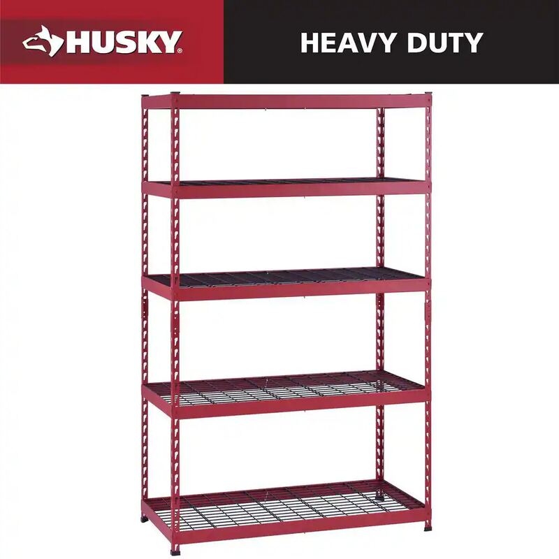 Husky 5-Shelf Steel Garage Storage Shelving Unit