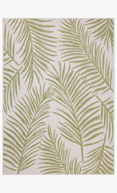 Loloi II Easton ESN-06 Ivory/Green Reversible Indoor/Outdoor Rug