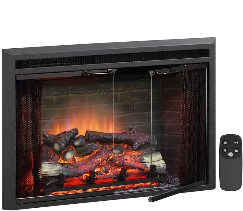 PuraFlame Klaus 33-inch Electric Fireplace Insert