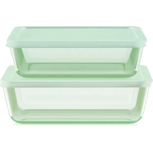 Pyrex Tinted Glass Food Storage Set