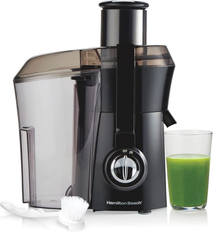 Qcen Juicer Machine, 500W Centrifugal Juicer Extractor with Wide Mouth 3” Feed C