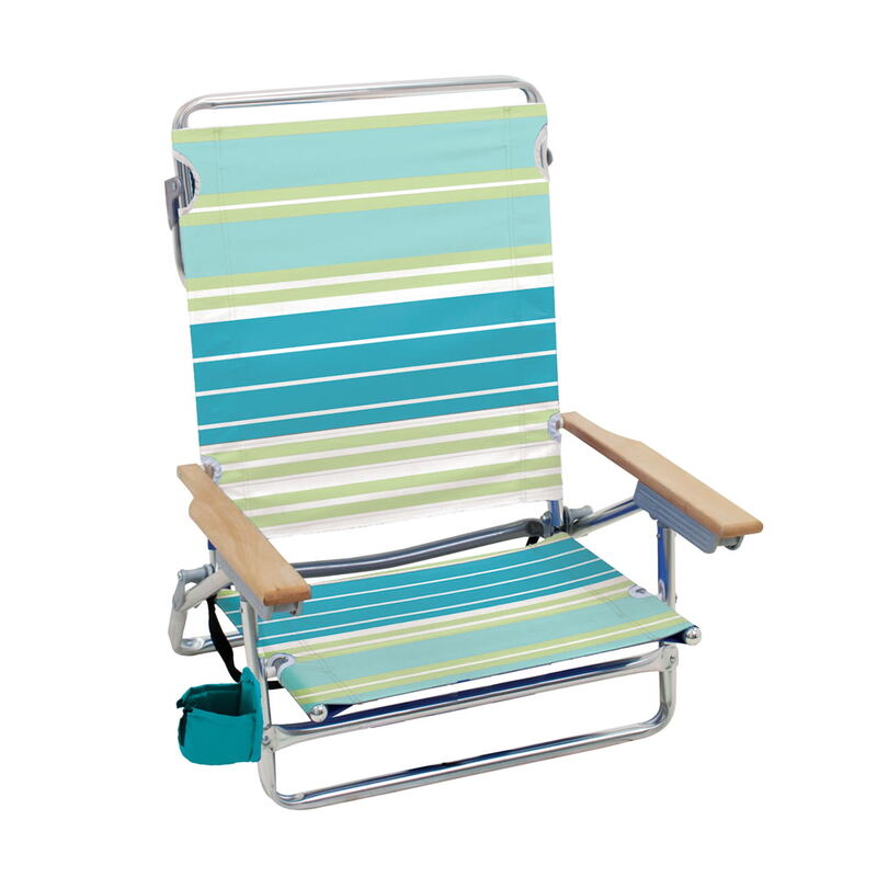 Rio Beach Classic 5-Position Lay-Flat Folding Beach Chair