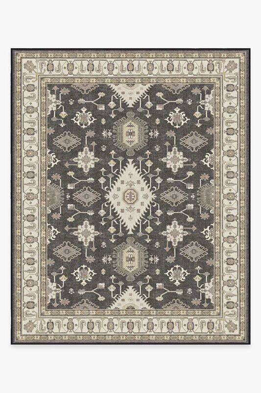Ruggable Outdoor Ranier Dark Wood Rug (8' x 10' Rug + Pad System)