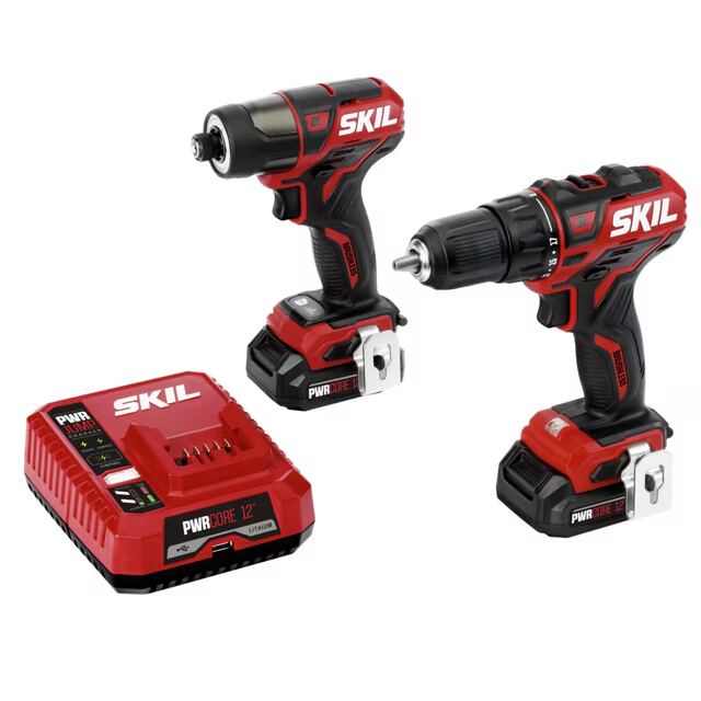 Skil Pwrcore 12-Volt Cordless Drill Kit