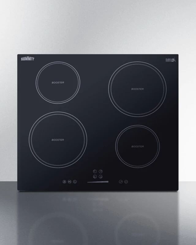 Summit Appliance SINC4B241B 24" 4-Zone Induction Cooktop